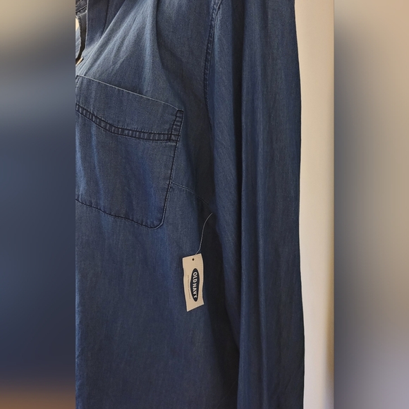 Denim Button Down Top - Picture 3 of 4